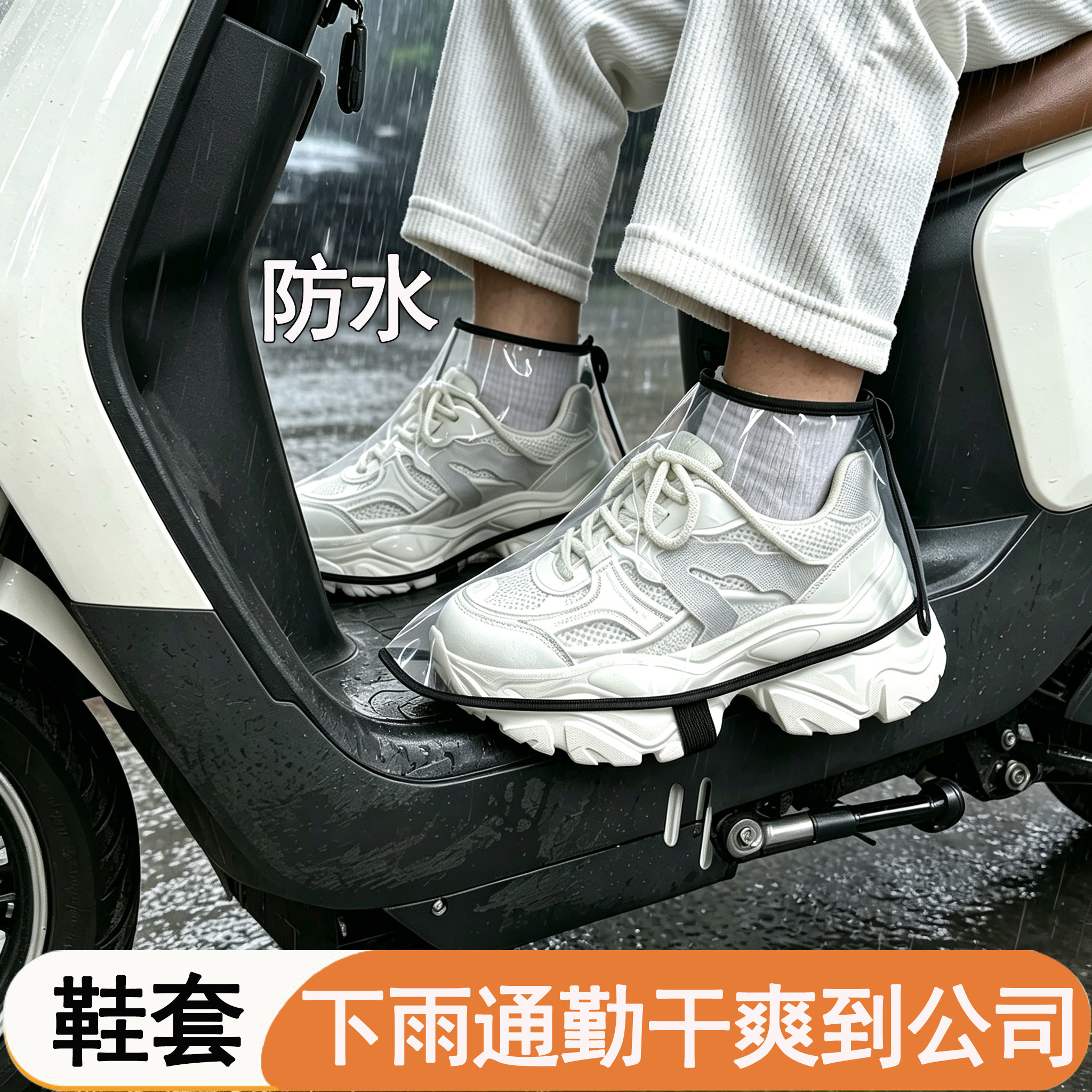【鞋面防水】透明鞋套图片