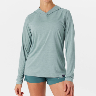 Patagonia C1速干衣女轻薄丝滑透气夏季户外飞钓连帽长袖T恤45315