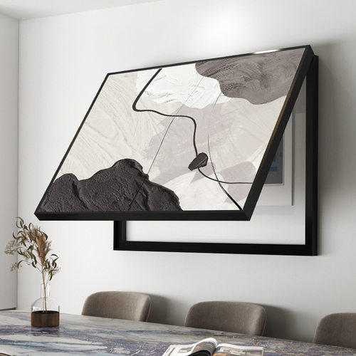 抽象配电箱定制装饰画轻奢