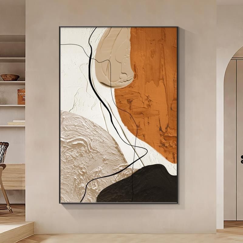 客厅抽像装饰画简约挂画现代大幅落地壁画玄关走廊过道沙发背景墙