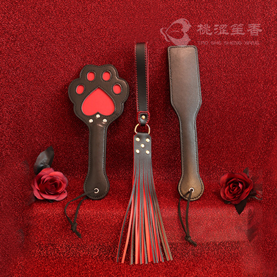 皮拍sp可爱猫猫短手拍爱心流苏小皮鞭小圈实践工具猫爪猫皮质道具