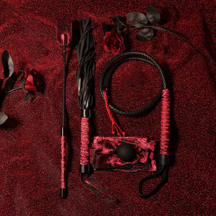 中国风绸缎系马鞭sp小圈实践工具皮拍套装 散鞭影视舞蹈道具皮鞭