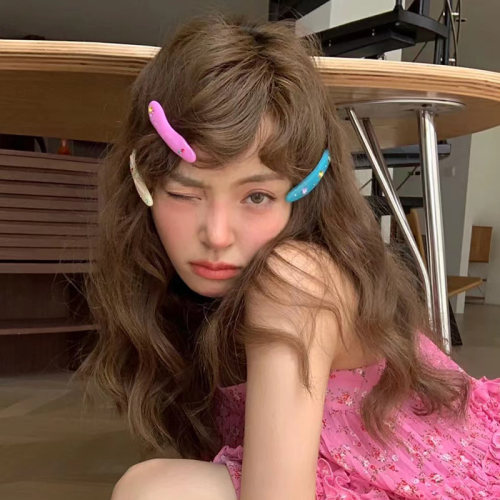 y2k甜酷辣妹少女彩虹糖果发夹