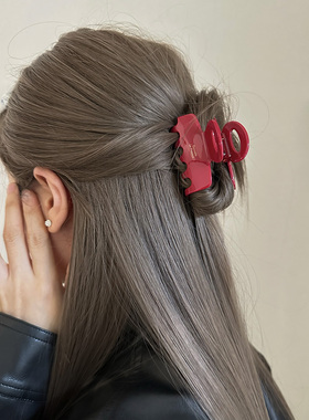 Busan韩国ins百搭方块小号半扎抓夹France金标醋酸盘发夹子女发饰