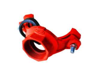 消防小口径卡箍开孔机械三通 沟槽管件50 65 80变25 32 40 50 65