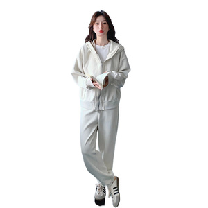 现货 215-24029-P175简约连帽卫衣套装上下件两件套（控258）图片