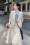 现货215-25016-P155通勤西装套装两件套（控248元），女装短外套，婷丫丫