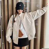 棒球服港风宽松时尚ins炸街女装外套秋季设计感短款春秋小个子，女装短外套，婷丫丫