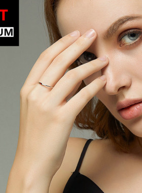 外贸热卖纯银红色小爱心滴油简约S925气质戒指欧美流行款时尚指环