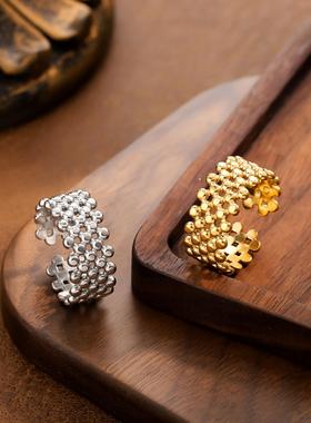 艾芙乐简约时尚闪耀锆石排戒s925