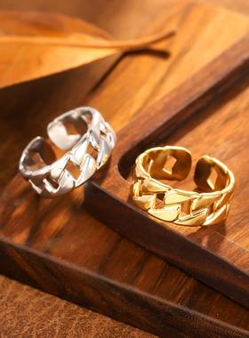 艾芙乐纯银S925气质女指环新款