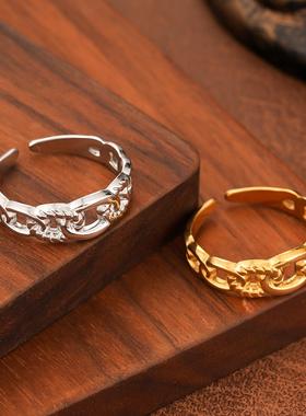 艾芙乐原创纯银戒指s925皇冠简约