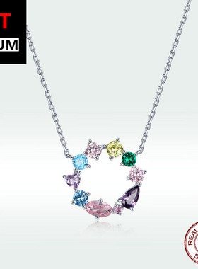 艾芙乐欧美时尚幸运花环项链镀