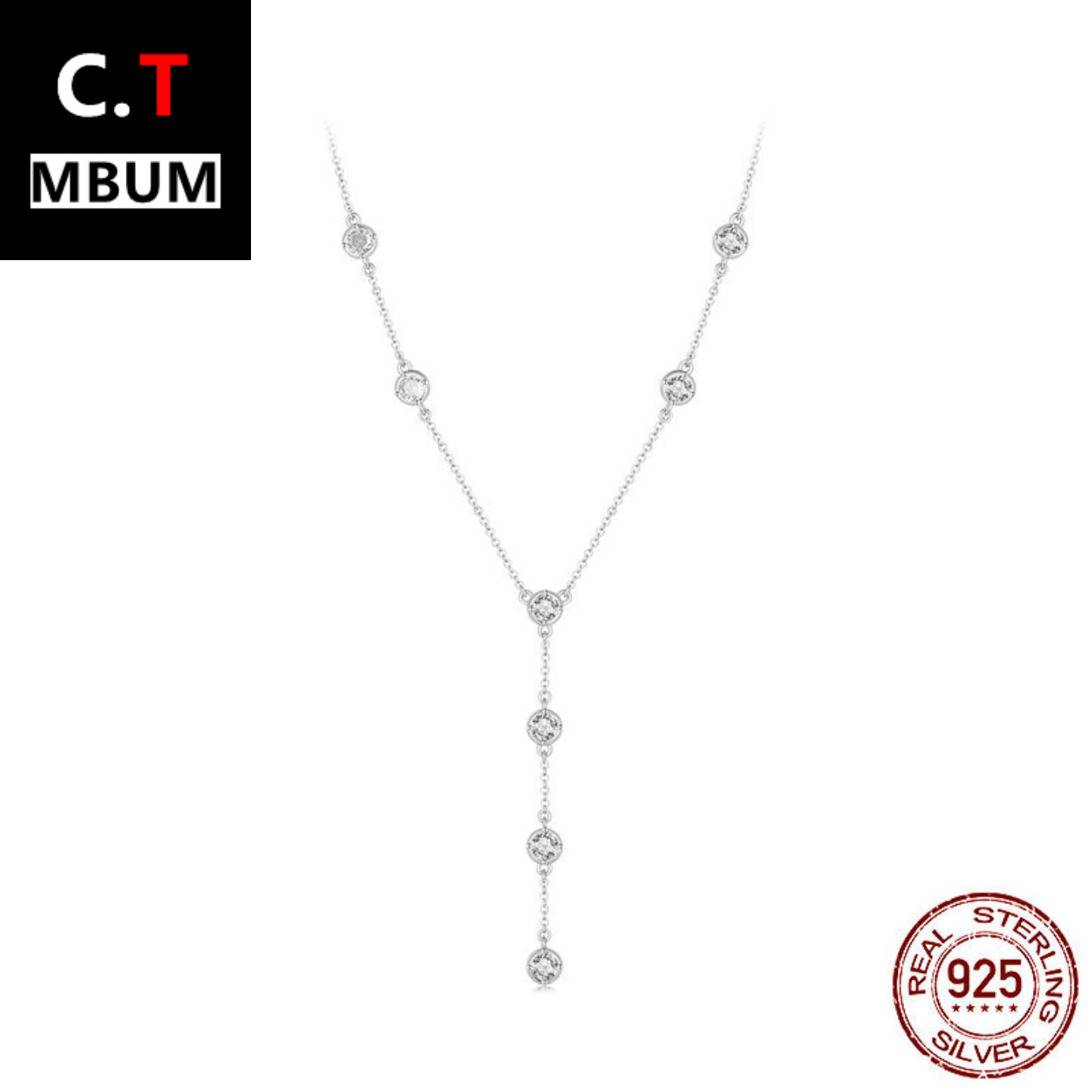 艾芙乐原创闪耀V字流苏锁骨项链