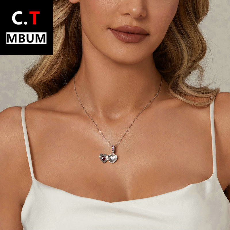 可打开forvrlov爱心项链s925纯银