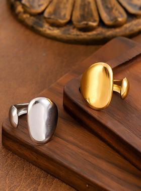 钛钢时尚开口戒指欧美风