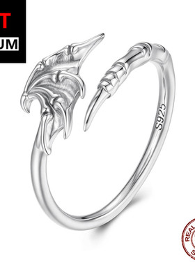 艾芙乐万圣节个性恶魔翅膀开口戒