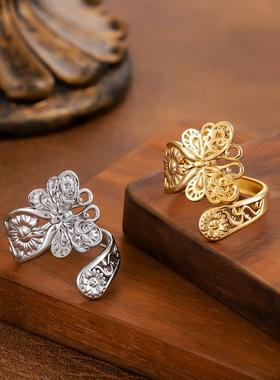 艾芙乐原创设计恶魔之眼开口戒