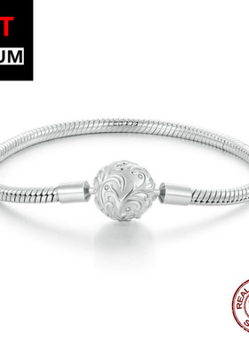 艾芙乐复古百搭花纹基础手链s925