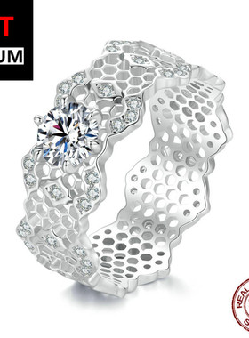 艾芙乐原创蕾丝花边镂空莫桑石