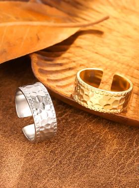 欧美复古不锈钢开口戒指