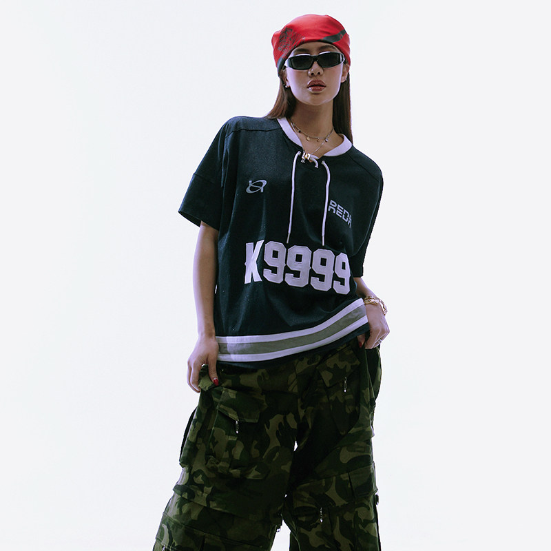 REDH新款冰球服运动潮流短袖弹壳西子同款情侣男女图片