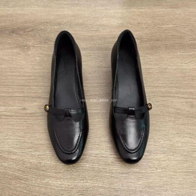 羊皮版   1905 手工真皮单鞋女2025新款山茶花复古玛丽珍鞋法式