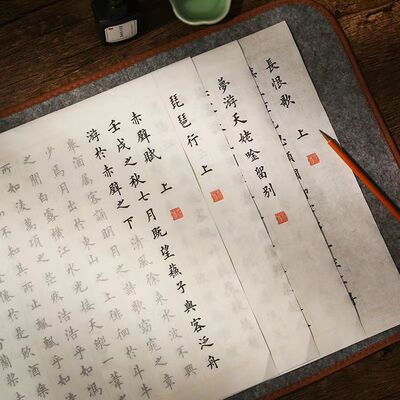 田英章楷书毛笔字帖描红宣纸