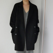 2019春冬新款纯手工双面女羊绒大衣1