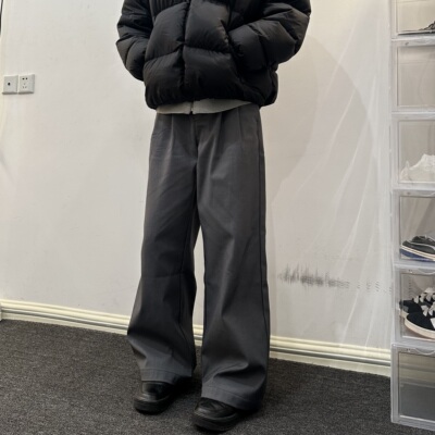 高级感垂感阔腿裤男女夏季