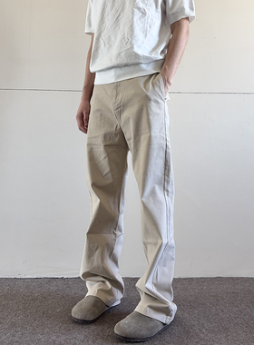 soxiox美式水洗牛仔工装裤男女秋冬直筒宽松显瘦复古cleanfit裤子