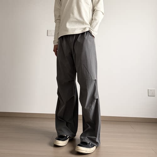 soxiox春夏轻薄速干美式伞兵裤