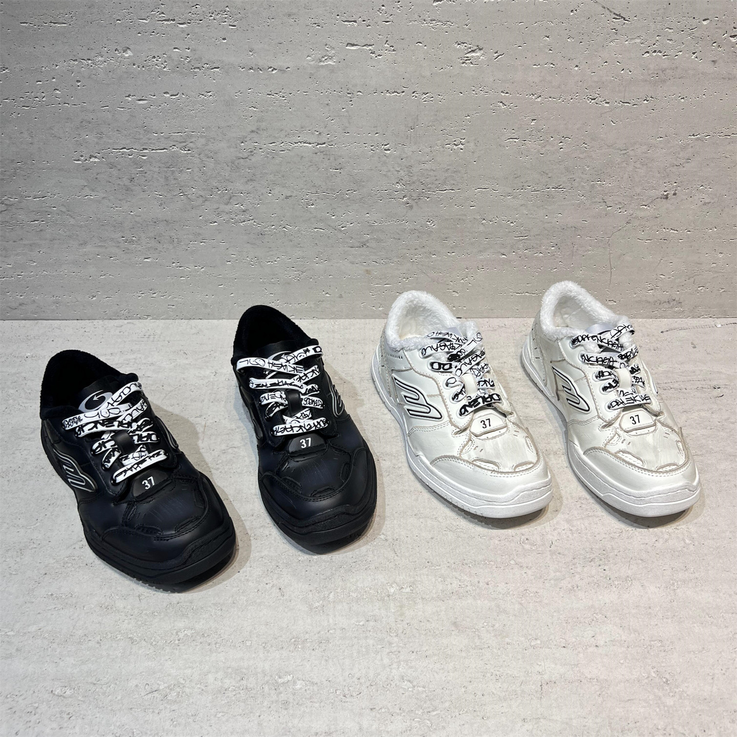 真皮厚底加绒保暖德训鞋休闲板鞋