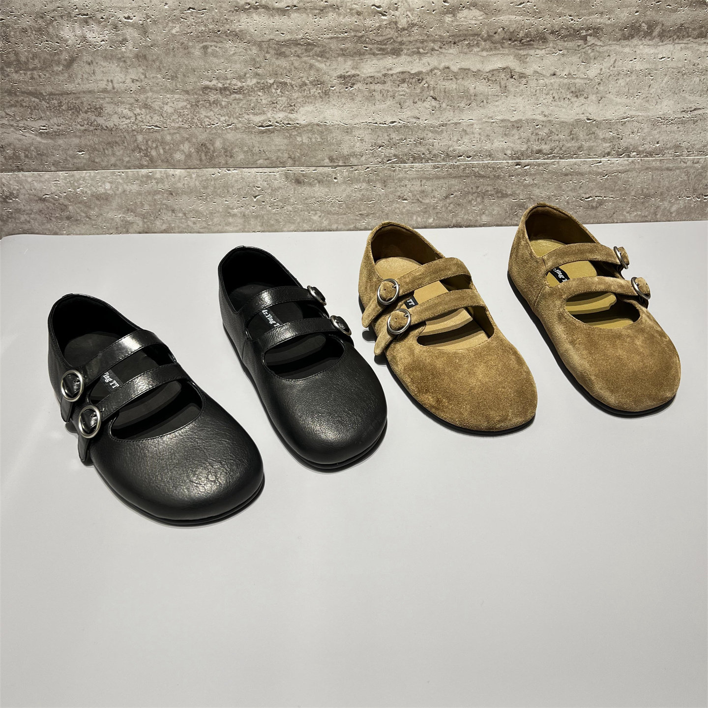 欧洲站女鞋2026春新款欧货真皮双扣带厚底增高玛丽珍鞋浅口单鞋潮,女鞋,玛丽珍鞋,淘宝优惠券,粉丝福利购,淘宝优惠卷