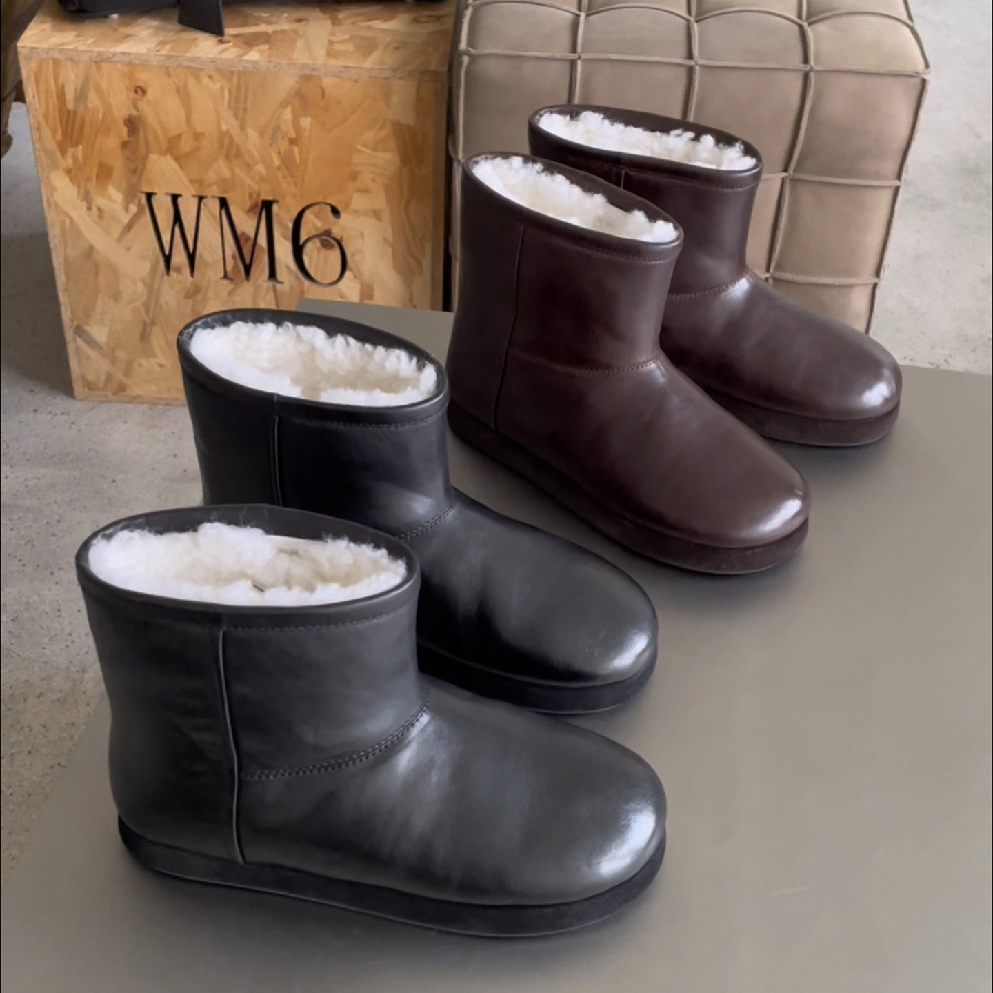 WM6欧洲站2025冬新款时尚雪地靴