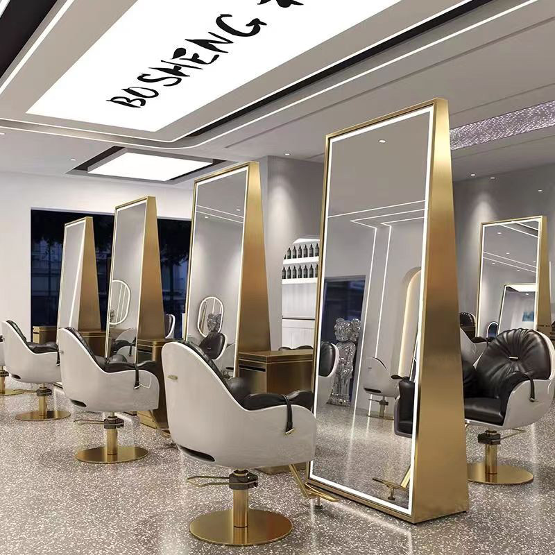 理发店双面镜台发廊专用剪发镜单面落地发光镜子智能触屏LED灯镜,商业/办公家具,理发镜台,淘宝优惠券,粉丝福利购,淘宝优惠卷