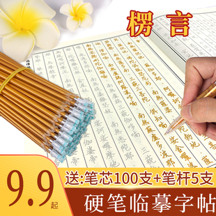 楞严咒经书手抄本抄写经文静心成人硬笔临摹字帖抄经卷套装抄经本