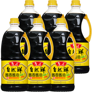 2.1kg 鲁花酱油 自然鲜酱香酱油 好酱油酱香味 6装