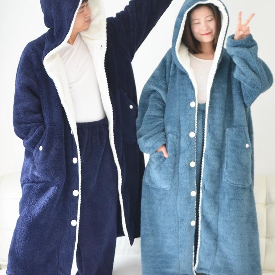 300斤大码超厚绒长款睡衣睡袍