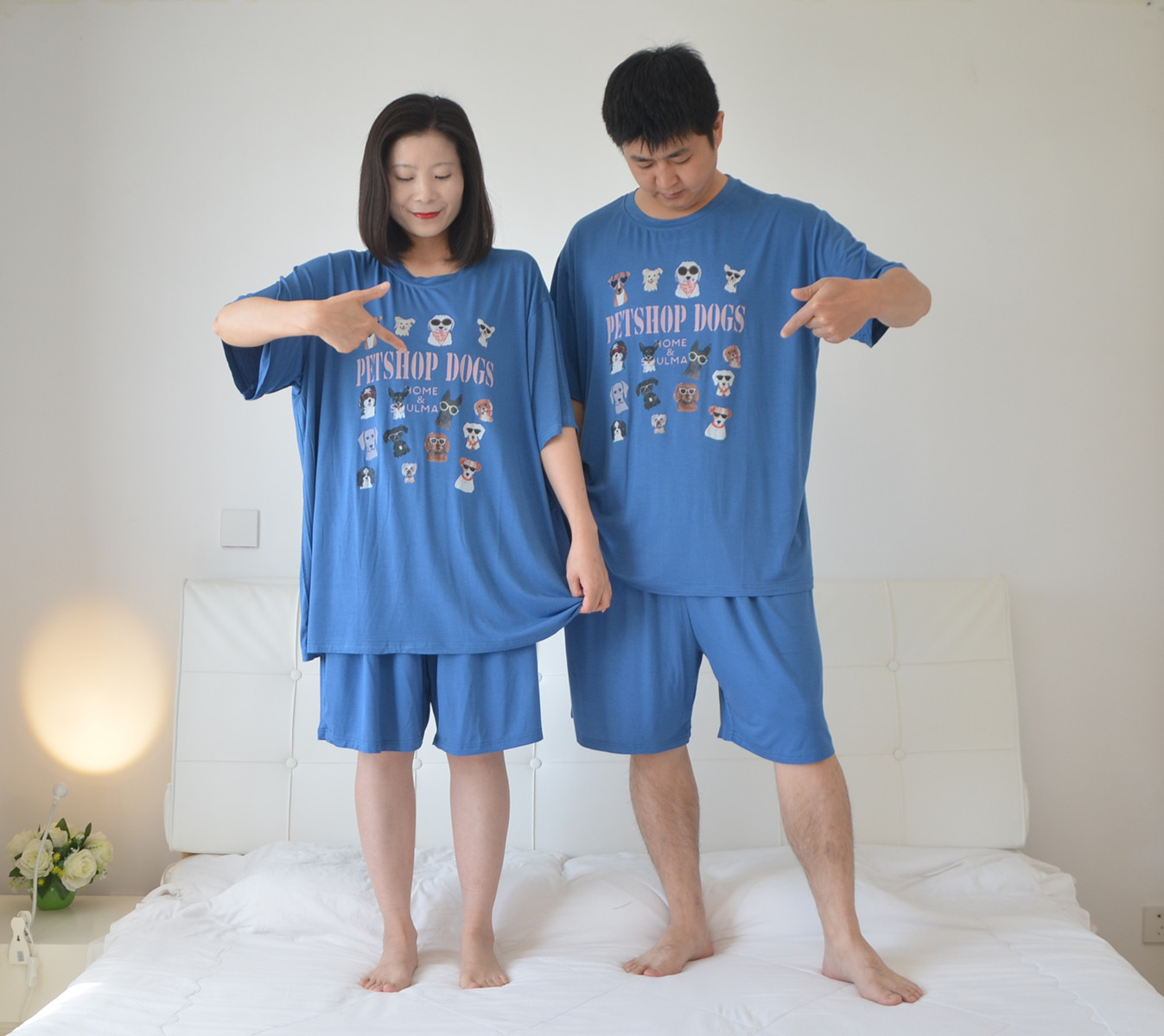 男女莫代尔加肥大码睡衣