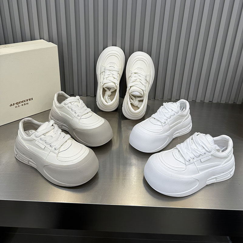 春季新款鞋日系厚底小白鞋单鞋女松糕底系带百搭休闲鞋增高鞋1539,女鞋,松糕（摇摇）鞋,淘宝优惠券,粉丝福利购,淘宝优惠卷