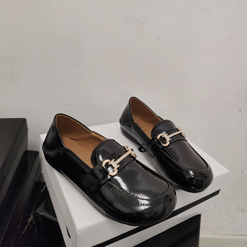 清仓37码水钻豆豆底平跟女单鞋