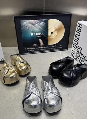 真皮穆勒鞋女2026新款松糕底方头包头半拖鞋外穿百搭休闲鞋288-3