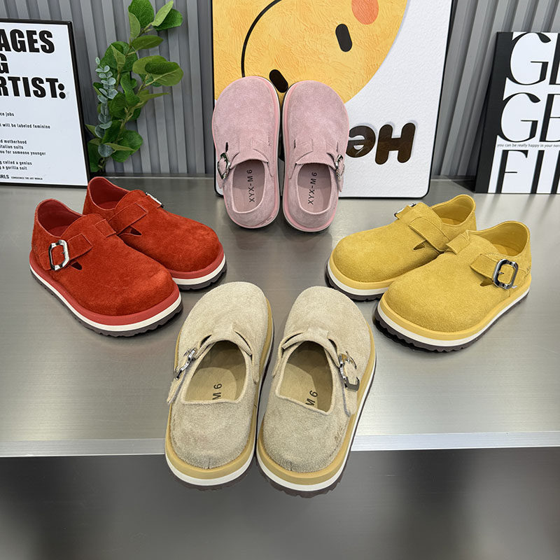 日系搭扣勃肯鞋女糖果色厚底百搭舒适休闲反毛皮懒人单鞋女1515,女鞋,勃肯鞋/软木鞋,淘宝优惠券,粉丝福利购,淘宝优惠卷