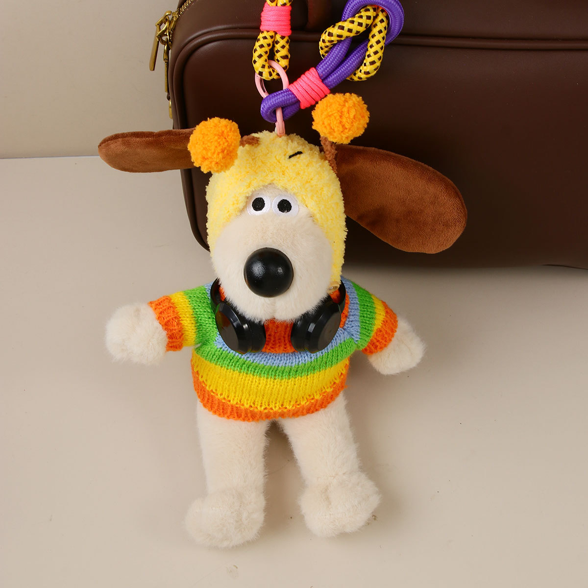 超大25cm毛绒可爱掌门狗挂件挂饰时尚百搭公仔玩偶包包挂件钥匙扣