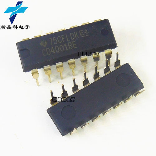 CD4001BE CD4001BD DIP-14 或非门逻辑芯片四路2输入端 全新现货