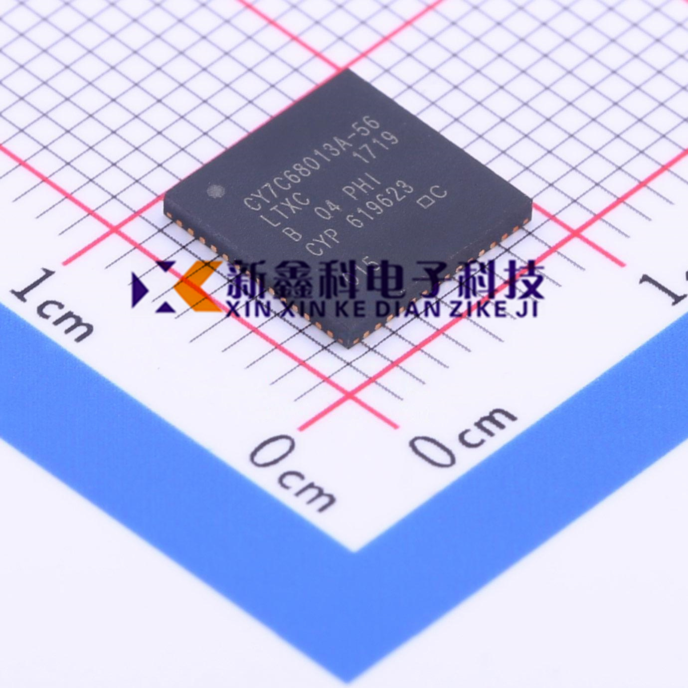 正品CY7C68013A-56LTXC丝印TWNCYP614117封装QFN-56 微控制器芯片