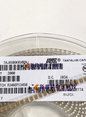 TAJA226K010RNJ 22UF 10V 10%  贴片式钽电容 1206 A型黄钽电容