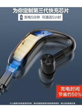 来电报姓名蓝牙耳机2024新款5.4超长续航无线耳挂式开车跑步运动