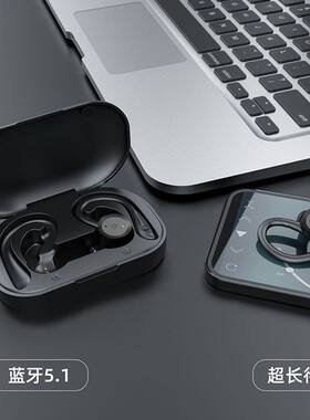 IPX7防水真无线蓝牙耳机支持语音控制 长续航耳挂式运动耳机